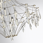 Люстра подвесная из металла с прозрачными подвесками из хрусталя Quasar 93 варинант исполнения - 10 | Loft Concept в Рязани