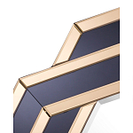 Зеркало восьмиугольное в черно-золотистой раме Pairing варинант исполнения - 2 | Loft Concept в Рязани