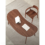 Стол рабочий округлой формы с ящиком  Working Moonnut Table варинант исполнения - 4 | Loft Concept в Рязани