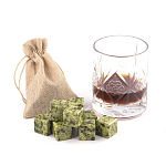 Камни для охлаждения виски из натурального камня змеевик Natural Stone Cube варинант исполнения - 5 | Loft Concept в Рязани