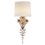 Бра с цветочным основанием и тканевым абажуром Tugella Flower Lamp варинант исполнения - 1 | Loft Concept в Рязани