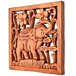 Панно из дерева слов и цветы Panel With Animals варинант исполнения - 2 | Loft Concept в Рязани