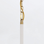 Подвесной светильник с плафоном в форме плоского купола и белой шарообразной лампой Eurofase варинант исполнения - 13 | Loft Concept в Рязани