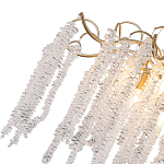 Люстра подвесная с изогнутыми золотистыми элементами и хрустальными подвесками FAIRYTREE Light варинант исполнения - 2 | Loft Concept в Рязани