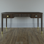 Письменный стол Elsa Dreams Walnut Шпон дерево с двумя ящиками варинант исполнения - 1 | Loft Concept в Рязани