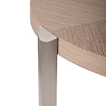 Столик журнальный с низкой круглой столешницей Wood Grain варинант исполнения - 4 | Loft Concept в Рязани