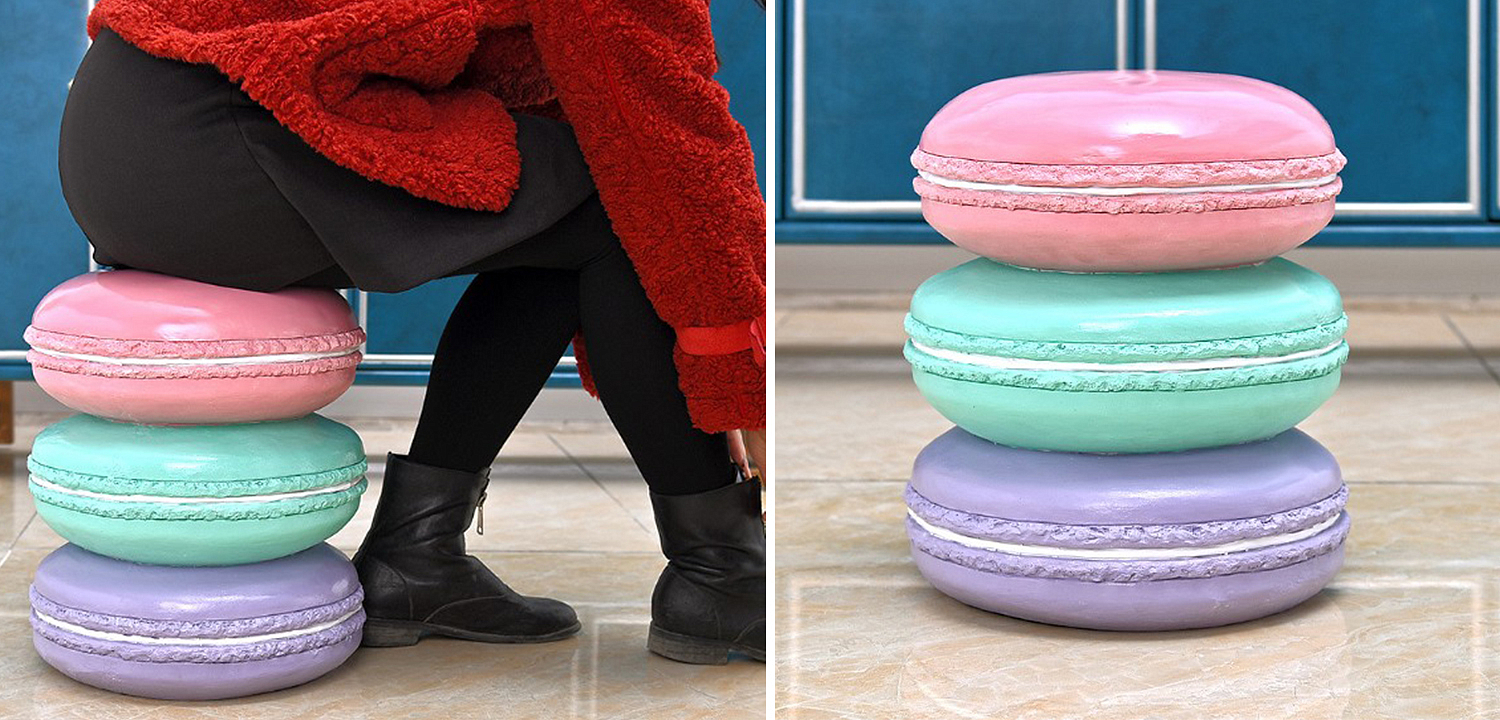 Приставной табурет Макарон Three Macaroon Stool Приставной табурет Макарон Three Macaroon Stool - Loft-Concept в Рязани
