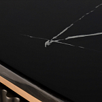 Комод черный округлой формы с рельефным фасадом Black Cut варинант исполнения - 6 | Loft Concept в Рязани