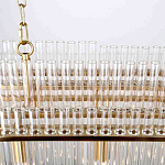 Люстра подвесная овальная со стеклянными трубками Nembus варинант исполнения - 4 | Loft Concept в Рязани