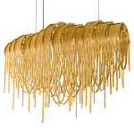 Люстра подвесная с металлическими цепочками и изогнутыми металлическими дугами 72 см Atlantis Chain варинант исполнения - 18 | Loft Concept в Рязани