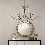 Люстра с прозрачными каплевидными подвесками Elegant Thin Chandelier варинант исполнения - 2 | Loft Concept в Рязани