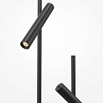 Напольный торшер светодионый черный Lumen Duo варинант исполнения - 3 | Loft Concept в Рязани