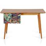 Письменный стол с принтом на ящиках Elise Desk варинант исполнения - 9 | Loft Concept в Рязани