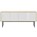 Длинная тумба с зеркальным декором Serena варинант исполнения - 8 | Loft Concept в Рязани