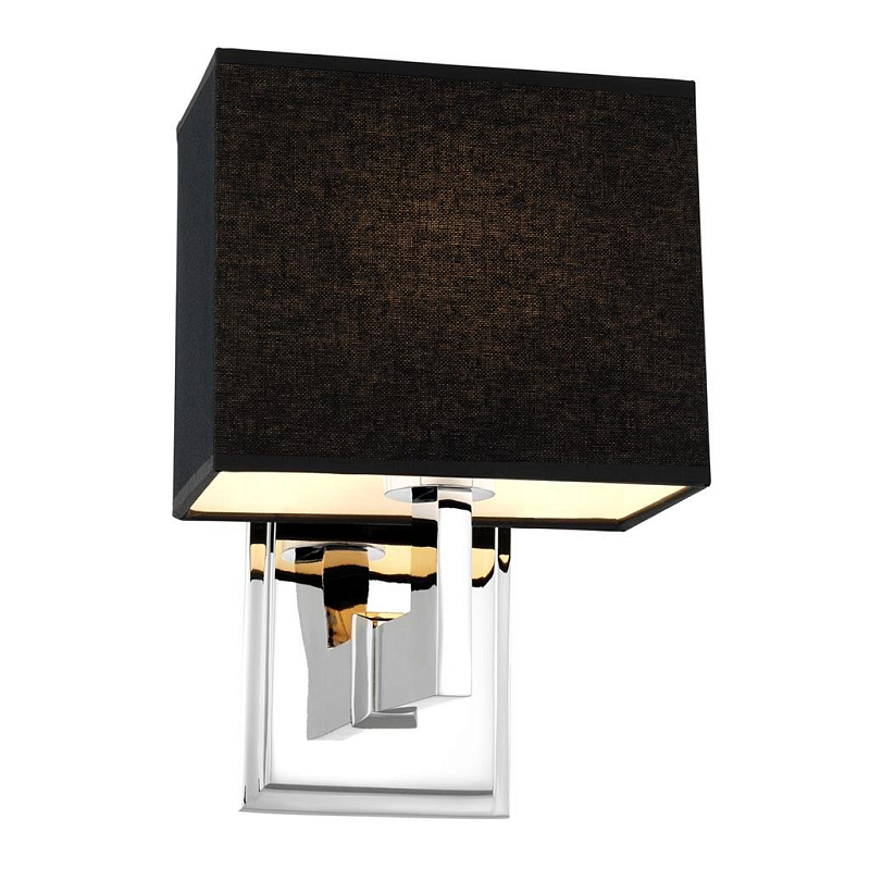 Бра Eichholtz Wall Lamp Balthazar Никель Черный Бра Eichholtz Wall Lamp Balthazar Никель Черный в Рязани | Loft Concept