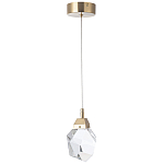 Подвесной светильник с хрустальным плафоном Esme Crystal Brass Hanging lamp варинант исполнения - 2 | Loft Concept в Рязани