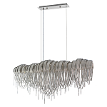 Люстра подвесная с металлическими дугами и длинными цепочками 115 см Atlantis Chain варинант исполнения - 9 | Loft Concept в Рязани