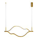 Подвесной светильник волнообразный изогнутый цвета латунь 3000К Spiral Lighting варинант исполнения - 2 | Loft Concept в Рязани