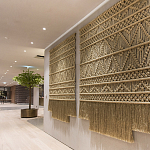 Панно на стену плетеное Макраме бежевый цвет  варинант исполнения - 8 | Loft Concept в Рязани