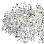 Люстра с хрустальными подвесками на металлических ветках Fairytree Light Silver Chandelier 14 варинант исполнения - 3 | Loft Concept в Рязани