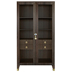 Дизайнерский шкаф витрина Elsa Dreams Walnut с 4-мя ящиками варинант исполнения - 9 | Loft Concept в Рязани