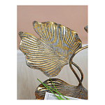 Столик приставной с тремя столешницами Тропические листья Tropical Forest gold варинант исполнения - 6 | Loft Concept в Рязани