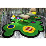 Дизайнерский ковер с цветами Poltronova Tappeto Prato Rug варинант исполнения - 9 | Loft Concept в Рязани