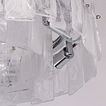 Люстра круглая с подвесными прямоугольными пластинами из стекла Glacier Panels варинант исполнения - 8 | Loft Concept в Рязани