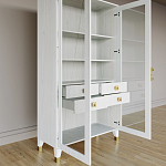 Дизайнерский шкаф витрина Elsa Dreams White с 4-мя ящиками варинант исполнения - 7 | Loft Concept в Рязани