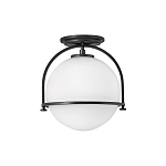 Потолочный светильник с плафоном в форме белого матового шара Hinkley варинант исполнения - 1 | Loft Concept в Рязани