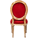 Стул из натурального бука красное с цветным принтом Impressionism in Color варинант исполнения - 2 | Loft Concept в Рязани