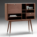 Дизайнерский комод-буфет на высоких ножках с выдвижными ящиками и открытыми полками Joshar варинант исполнения - 1 | Loft Concept в Рязани