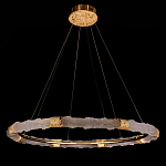 Люстра в форме кольца с золотым декором Warm Heavenly Light варинант исполнения - 8 | Loft Concept в Рязани