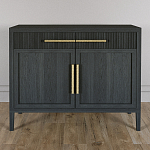 Буфет Primo с двумя ящиками и двумя фасадами Черный дуб варинант исполнения - 2 | Loft Concept в Рязани