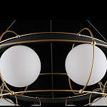 Люстра подвесная круглая с белыми плафонами Martin варинант исполнения - 5 | Loft Concept в Рязани