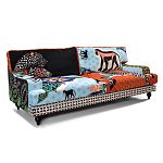 Диван с цветным принтом Qalakabusha Sofa варинант исполнения - 2 | Loft Concept в Рязани