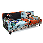 Диван с цветным принтом Qalakabusha Sofa варинант исполнения - 3 | Loft Concept в Рязани