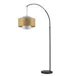 Торшер с декоративным поясом из плетеного бамбука Biuloggicu варинант исполнения - 2 | Loft Concept в Рязани