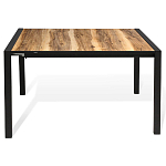 Стол обеденный раздвижной с прямоугольной столешницей на четырех черных ножках Blair варинант исполнения - 2 | Loft Concept в Рязани