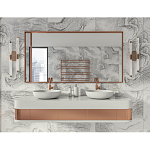 Бра с круглым основанием золотого цвета и двумя вертикальными плафонами Hex Scaffold варинант исполнения - 6 | Loft Concept в Рязани