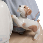 Статуэтка фарфоровая Девочки с собачками Charming Statuette варинант исполнения - 2 | Loft Concept в Рязани