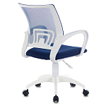 Офисное кресло с основанием из белого пластика Desk chairs Blue варинант исполнения - 2 | Loft Concept в Рязани