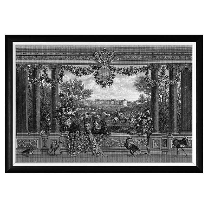 Постер Versailles Poster Черный Белый Постер Versailles Poster Черный Белый в Рязани | Loft Concept