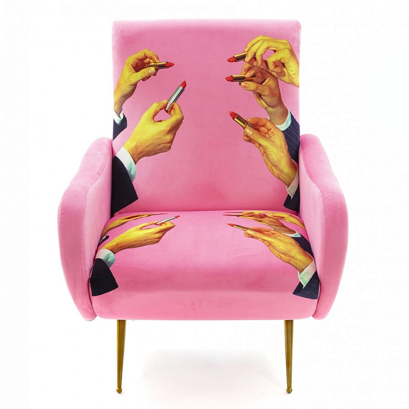 Кресло Seletti Armchair Lipsticks Pink Розовый (Rose) Кресло Seletti Armchair Lipsticks Pink Розовый (Rose) в Рязани | Loft Concept