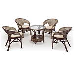 Комплект уличной мебели Sienna Dark Brown варинант исполнения - 1 | Loft Concept в Рязани