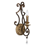 Бра в форме свечи и подвесками в классическом стиле Quoizel варинант исполнения - 1 | Loft Concept в Рязани