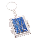 Зеркало брелок складное двухстороннее из натурального камня Лазурит Stone Mirrors варинант исполнения - 1 | Loft Concept в Рязани