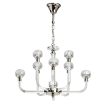 Люстра с 8-ю лампами и гранеными стеклянными плафонами Prism Gala варинант исполнения - 2 | Loft Concept в Рязани