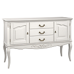 Консоль белая из массива бука с ящиками в стиле прованс White Provence варинант исполнения - 2 | Loft Concept в Рязани