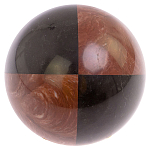 Шар декоративный из натуральных камней Лемезит и Змеевик Черный Natural Stone Spheres варинант исполнения - 3 | Loft Concept в Рязани